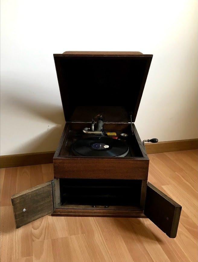 Vieux gramophone La voix de son maître, Antiek en Kunst, Ophalen