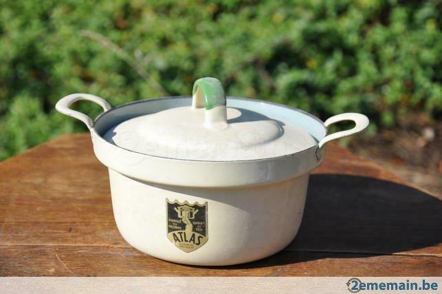 § casserole en tôle émaillée atlas, Enlèvement ou Envoi