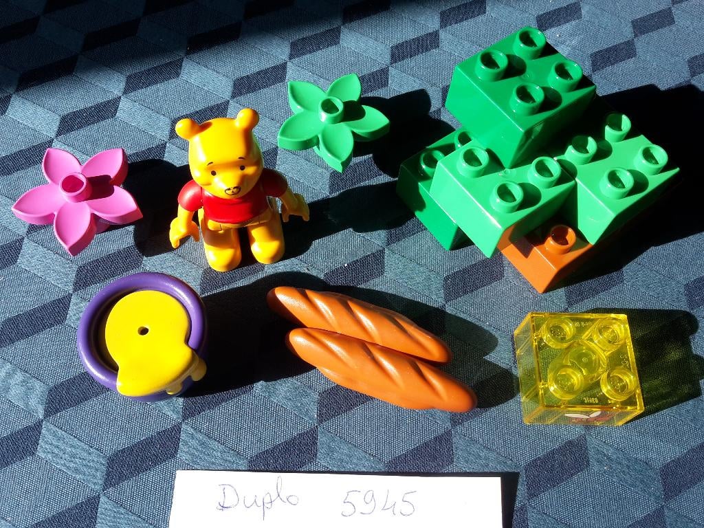 LEGO Duplo complete set 5945, Winnie De Poeh, 13 stukjes, Enlèvement ou Envoi, Comme neuf, Ensemble complet, Duplo