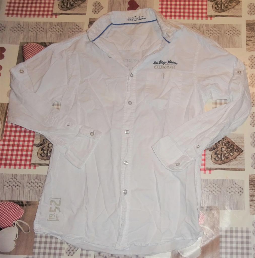 158 13 ans Chemise à manches longues  blanche comme neuf, Enlèvement ou Envoi, Comme neuf, Garçon, Chemise ou Chemisier