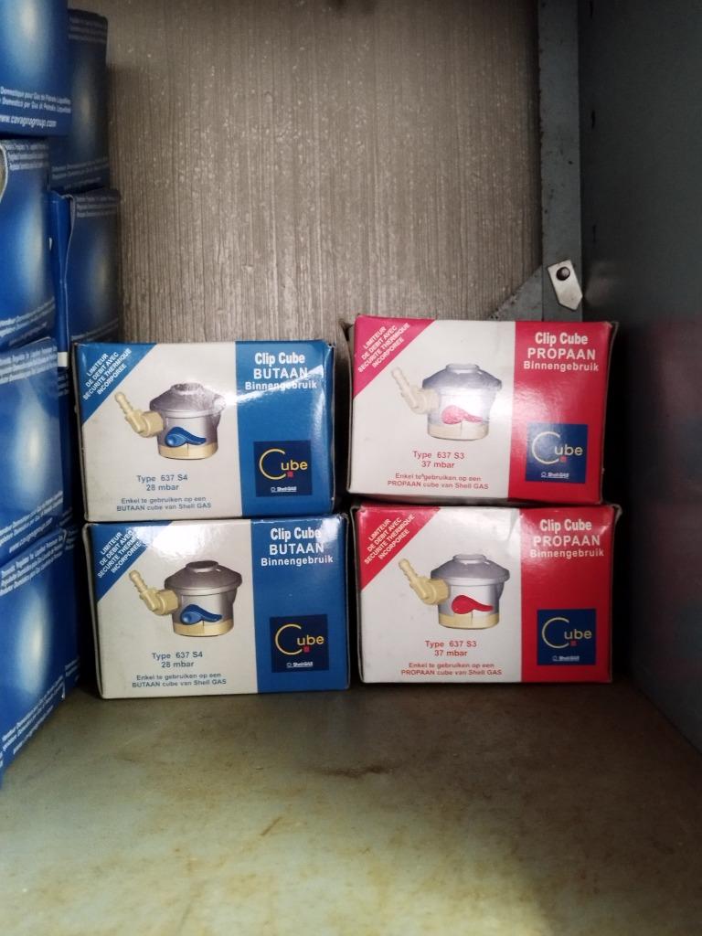 Nieuwe Quick-on propaan ontspanner voor cube gasflessen, Tuin en Terras, Nieuw, Info@timshop.be, Primagaz, Ophalen of Verzenden