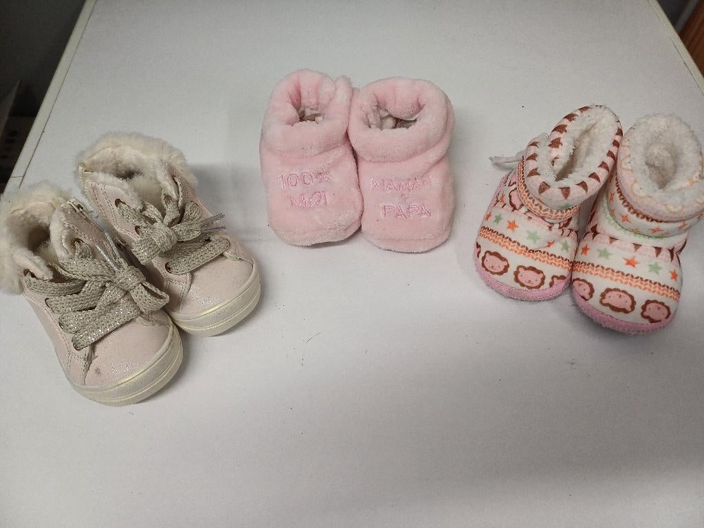 schoenen lot 18, Kinderen en Baby's, Babykleding | Schoentjes en Sokjes, Ophalen, Gebruikt, Meisje
