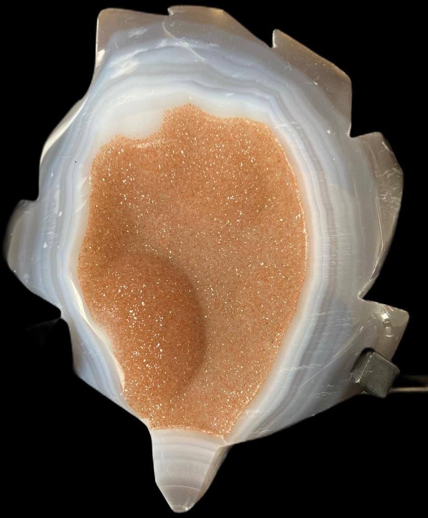 Citrine Agaat Schijf Edelsteen Brok (Amethyst) Geode, Ophalen of Verzenden
