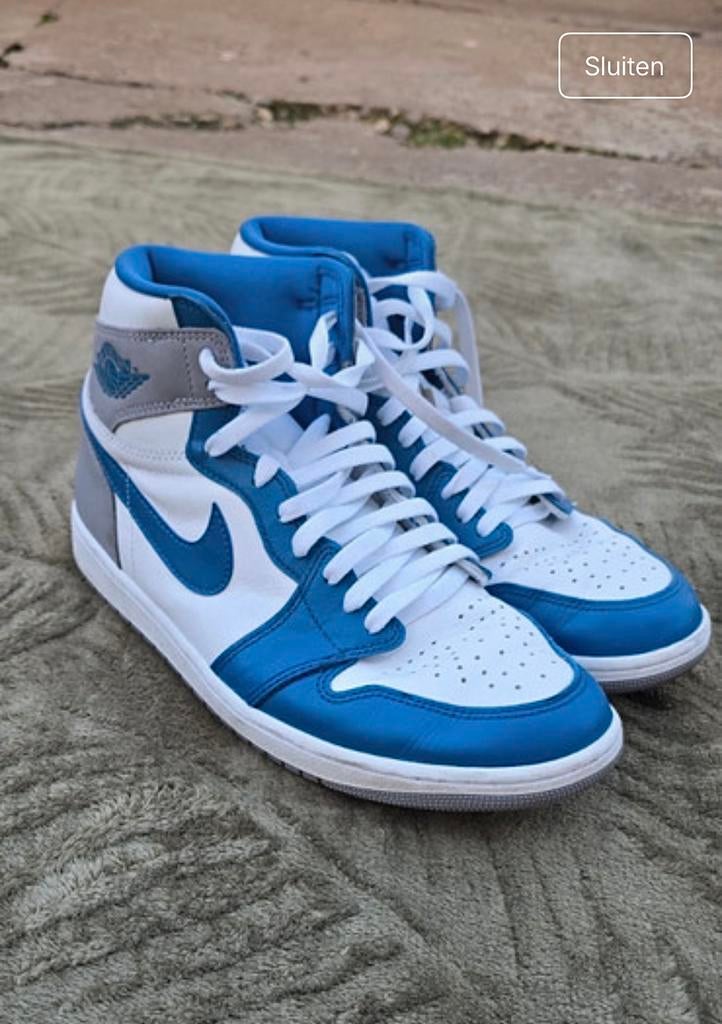 Nike air jordan 1 retro high OG, maat 44.5, Enlèvement, Comme neuf, Bleu, Baskets