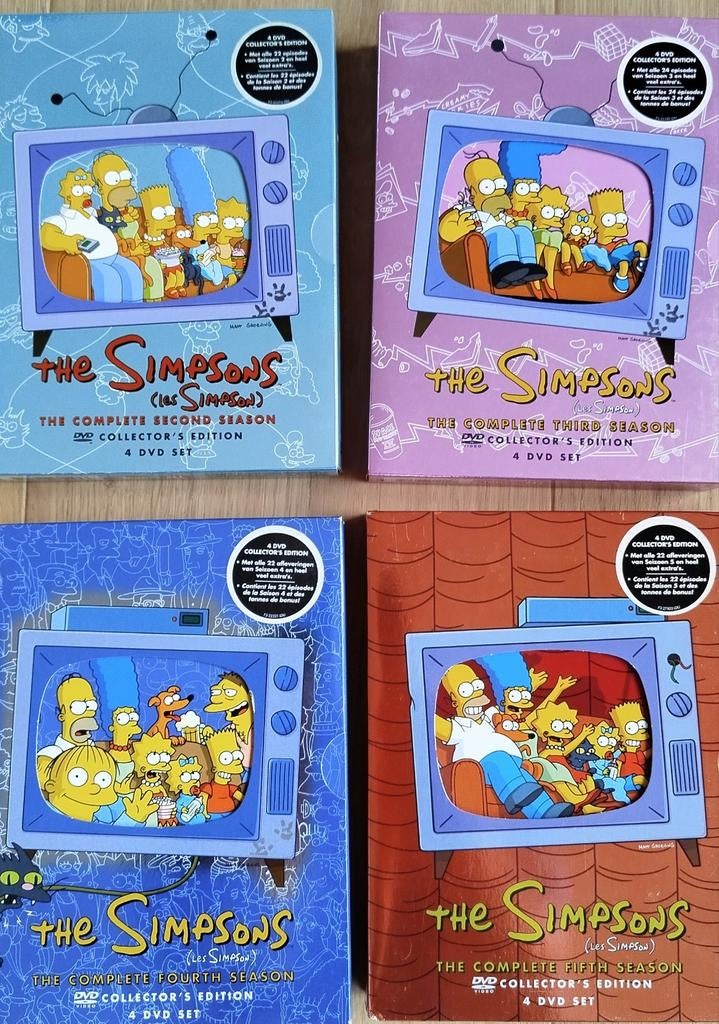 The Simpsons DVD seizoen 2-3-4-5, Ophalen of Verzenden