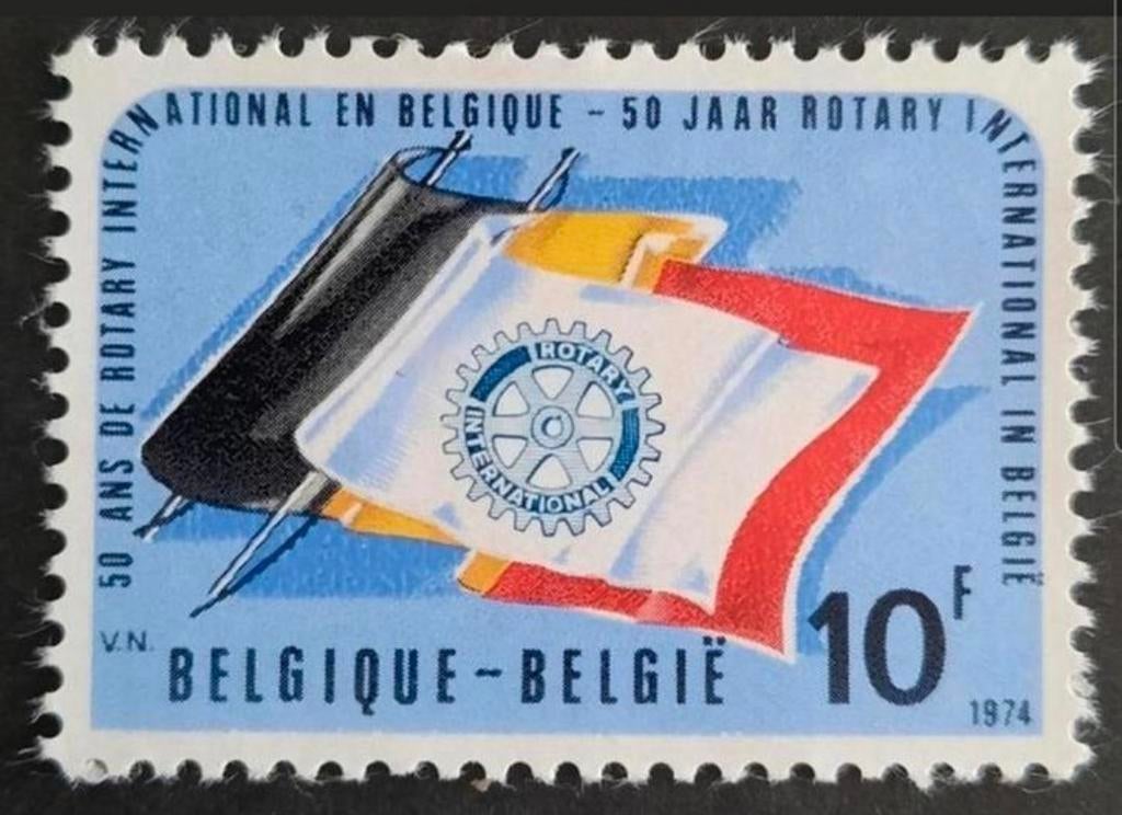 België: OBP 1732 ** Rotary 1974., Postzegels en Munten, Frankeerzegel, Ophalen of Verzenden, Zonder stempel, Postfris