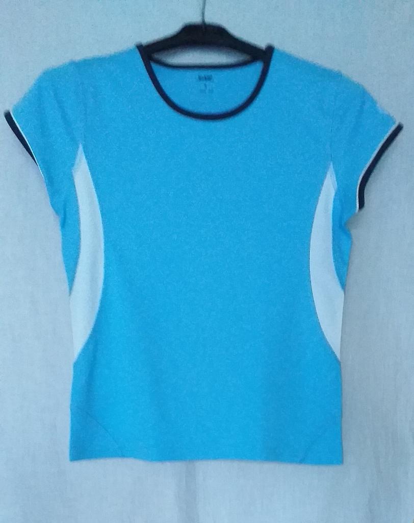 T-shirt sport shamp S, Enlèvement ou Envoi, Comme neuf, Bleu