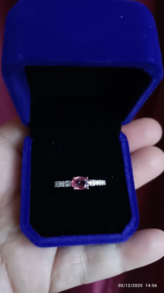 Belle bague en argent massif avec rubis de Mozambique, Bijoux, Sacs & Beauté, Neuf, Enlèvement ou Envoi, Argent, Argent