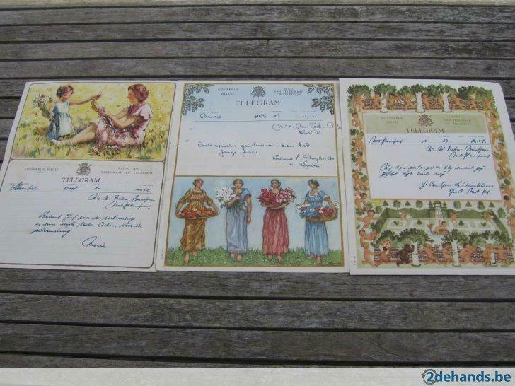 27 telegrammen van 1953, Verzamelen, Ophalen of Verzenden, Gebruikt