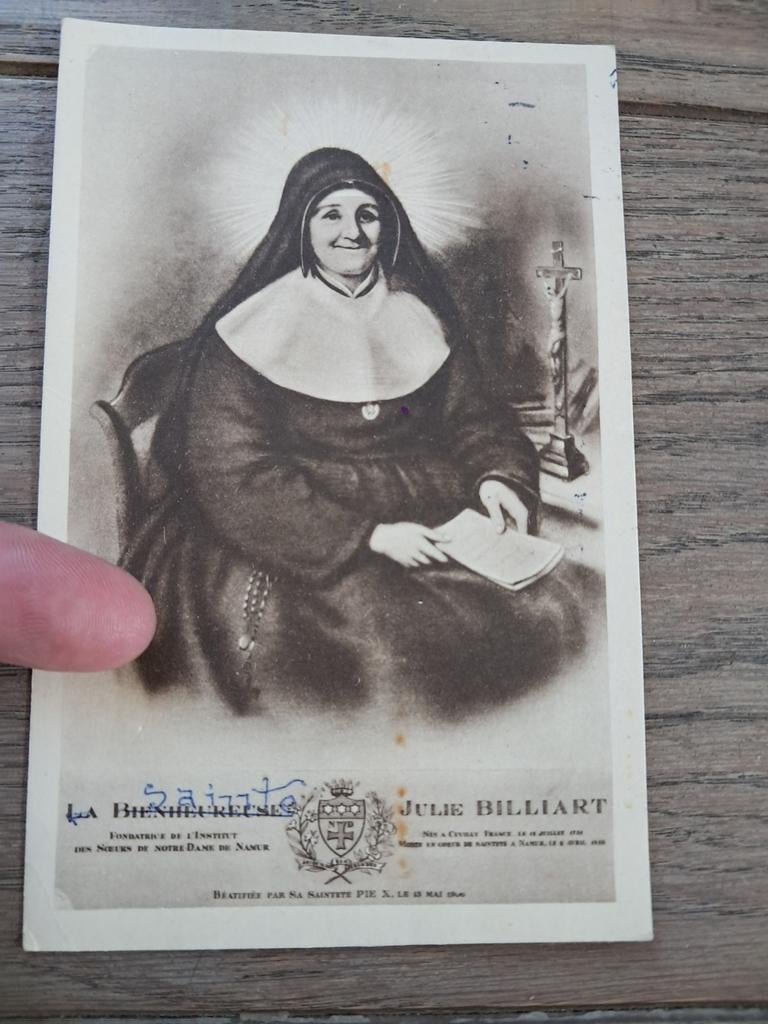 Beschr. pk, Julie Billiart, stichtster Notre Dames de Namur, Ophalen of Verzenden
