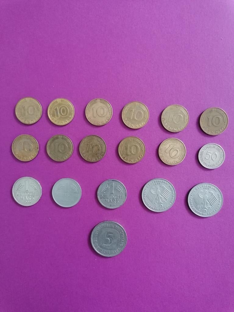 Duitse munten 17 stuks, Ophalen