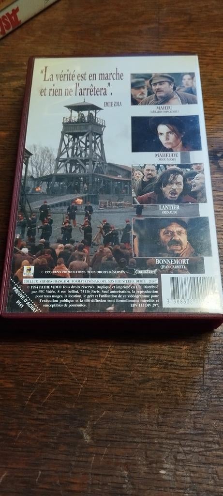Cassette VHS du film Germinal, Alle leeftijden, Ophalen of Verzenden, Zo goed als nieuw, Overige genres
