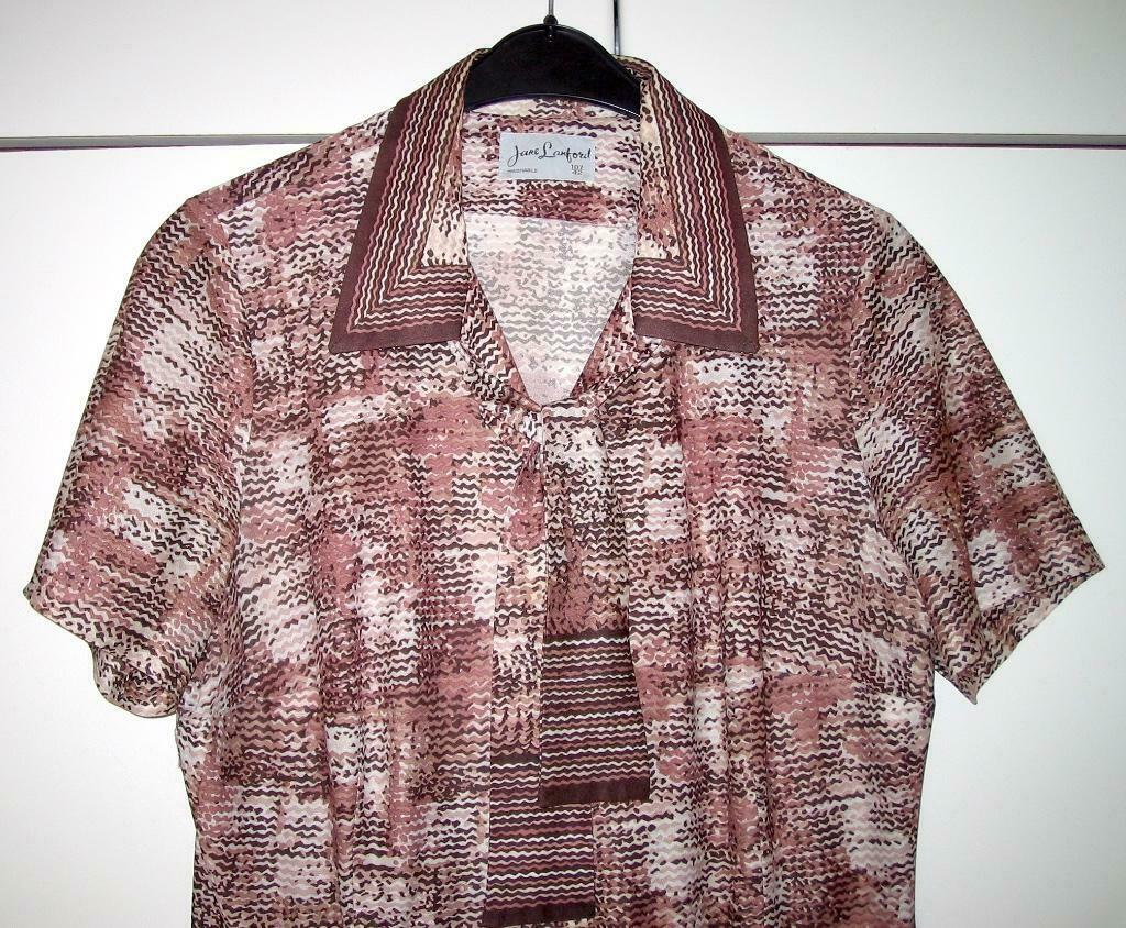 Vintage Jurk jaren 70 - 80 voor Alle leeftijd, Kleding | Dames, Jurken, Bruin, Maat 42/44 (L), Ophalen of Verzenden, Gedragen