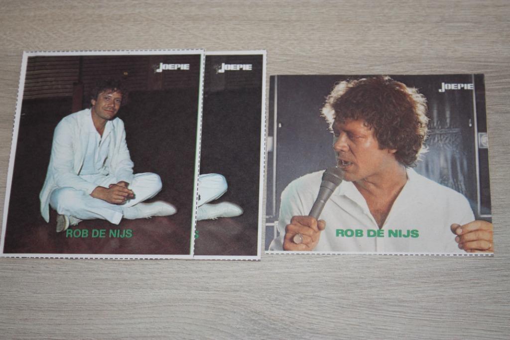 Oude Joepie stickers , Rob De Nijs , 2+1 dubbel, Ophalen of Verzenden, Gebruikt, Film, Tv of Omroep