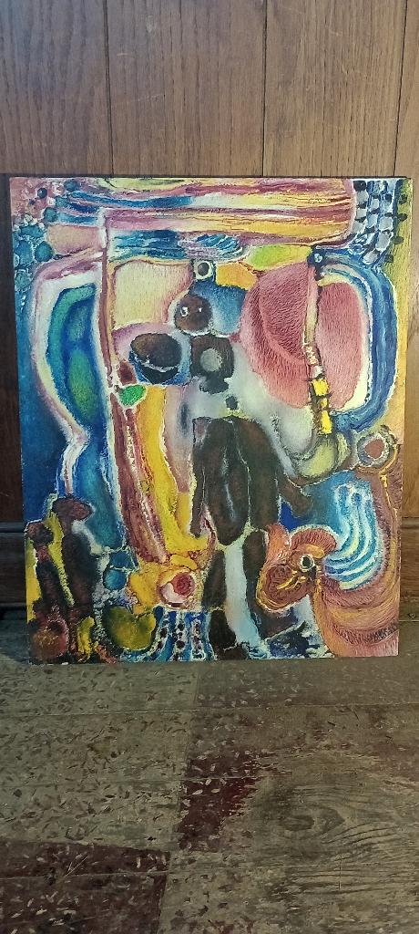 Schilderij/pastel gesignerd door Serge Montegnies,40x50,n555, Antiek en Kunst, Ophalen of Verzenden