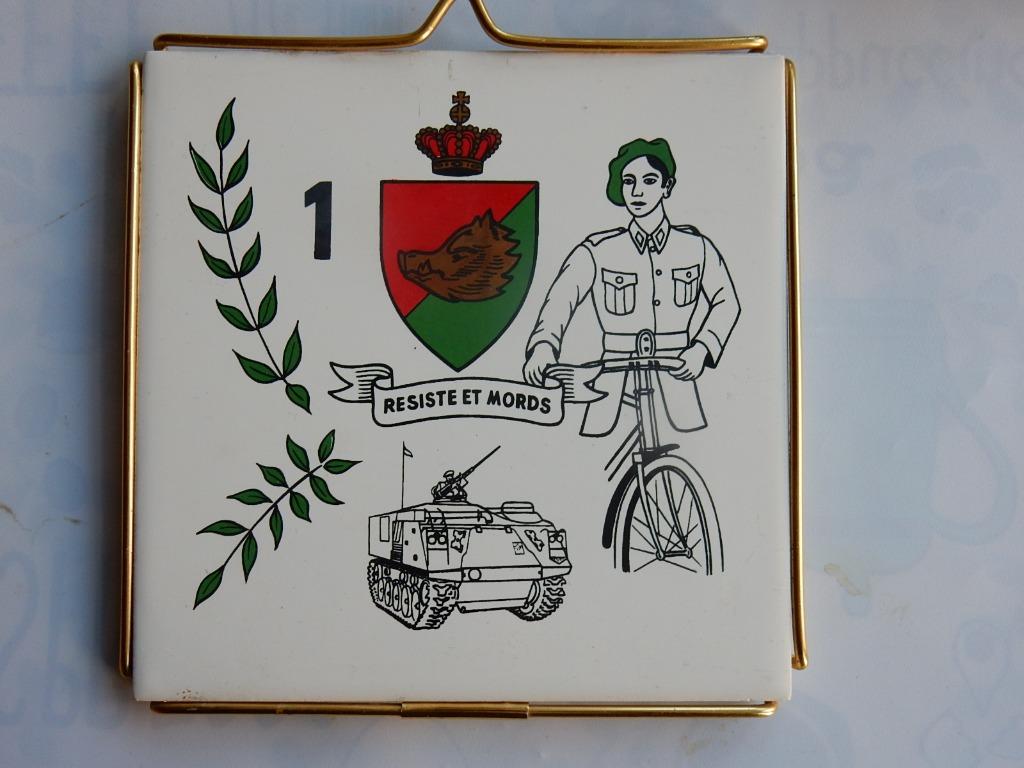 Militaria keramiek 1e Ardense jager –chasseur ardennais, Ophalen of Verzenden, Landmacht, Overige typen