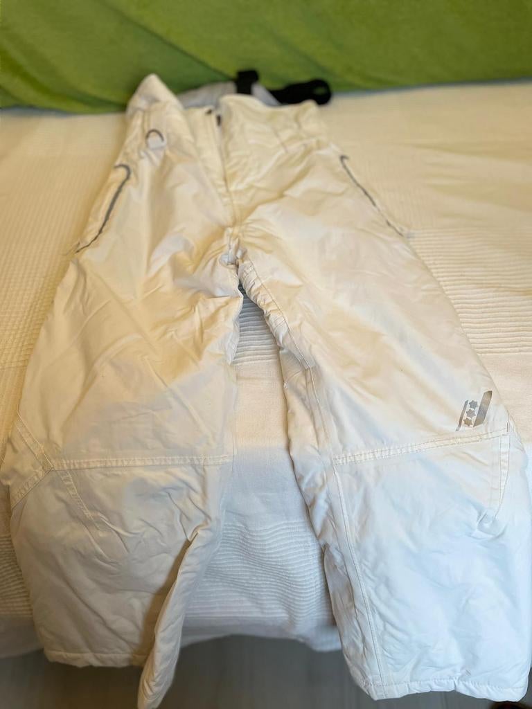 Pantalon de ski blanc avec bretelles marque Rucamor 128, Enlèvement, Blanc