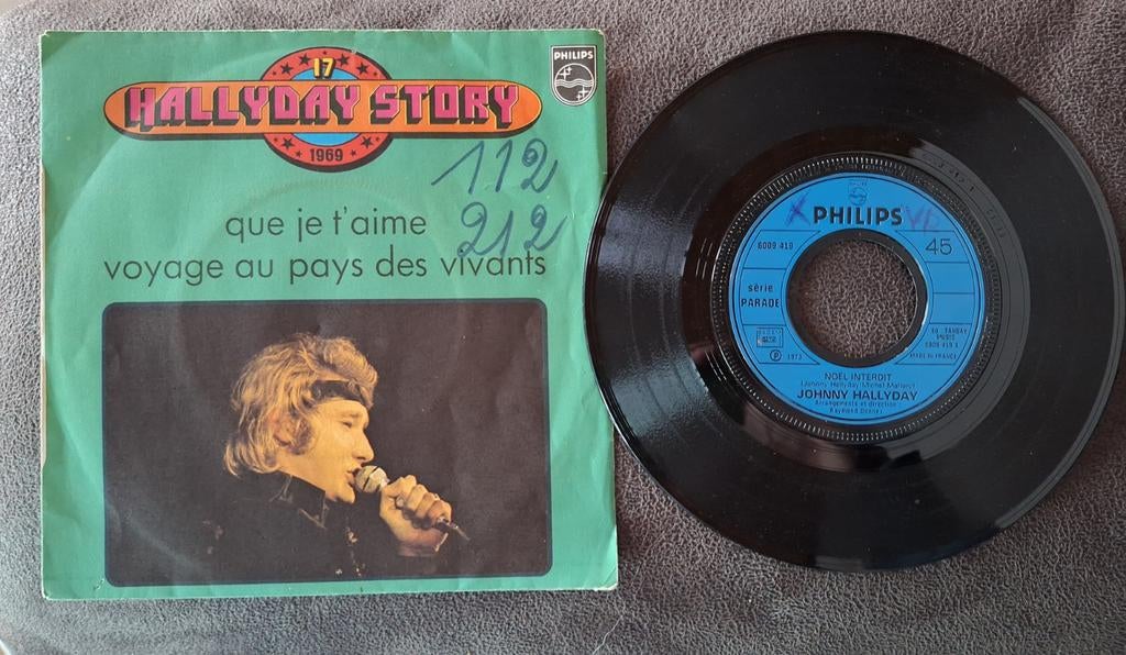 Vinyle 45 tours Johnny Hallyday, Enlèvement