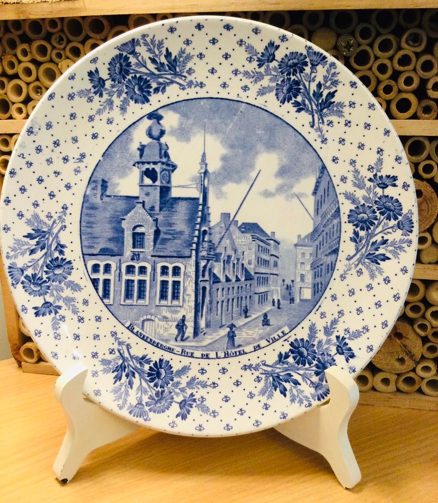 Superbe assiette Boch-1860-Blankenberghe, Antiquités & Art