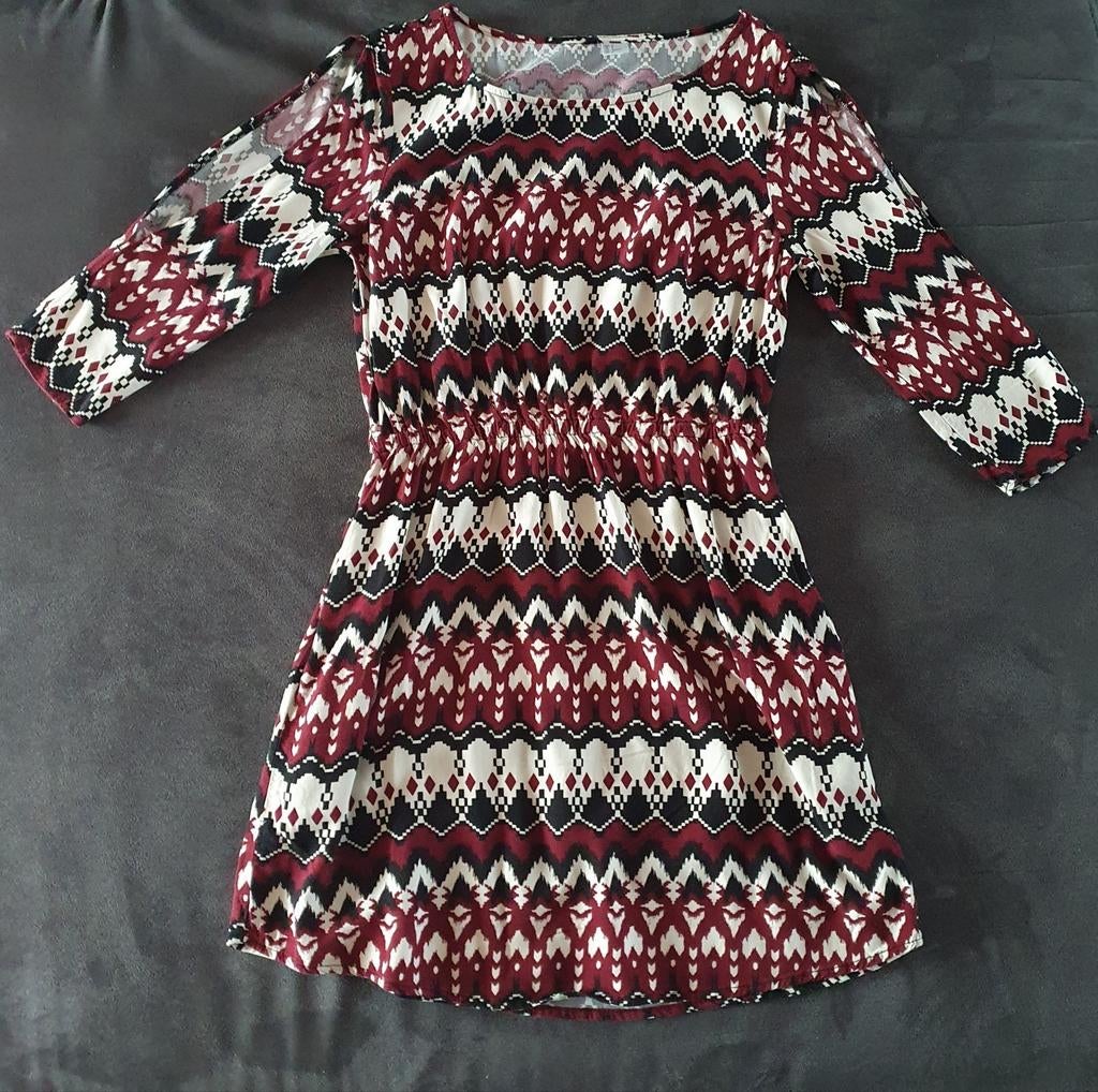 Etnische jurk met open mouwen - Maat 36, Kleding | Dames, H&M, Ophalen of Verzenden, Zo goed als nieuw, Maat 36 (S)