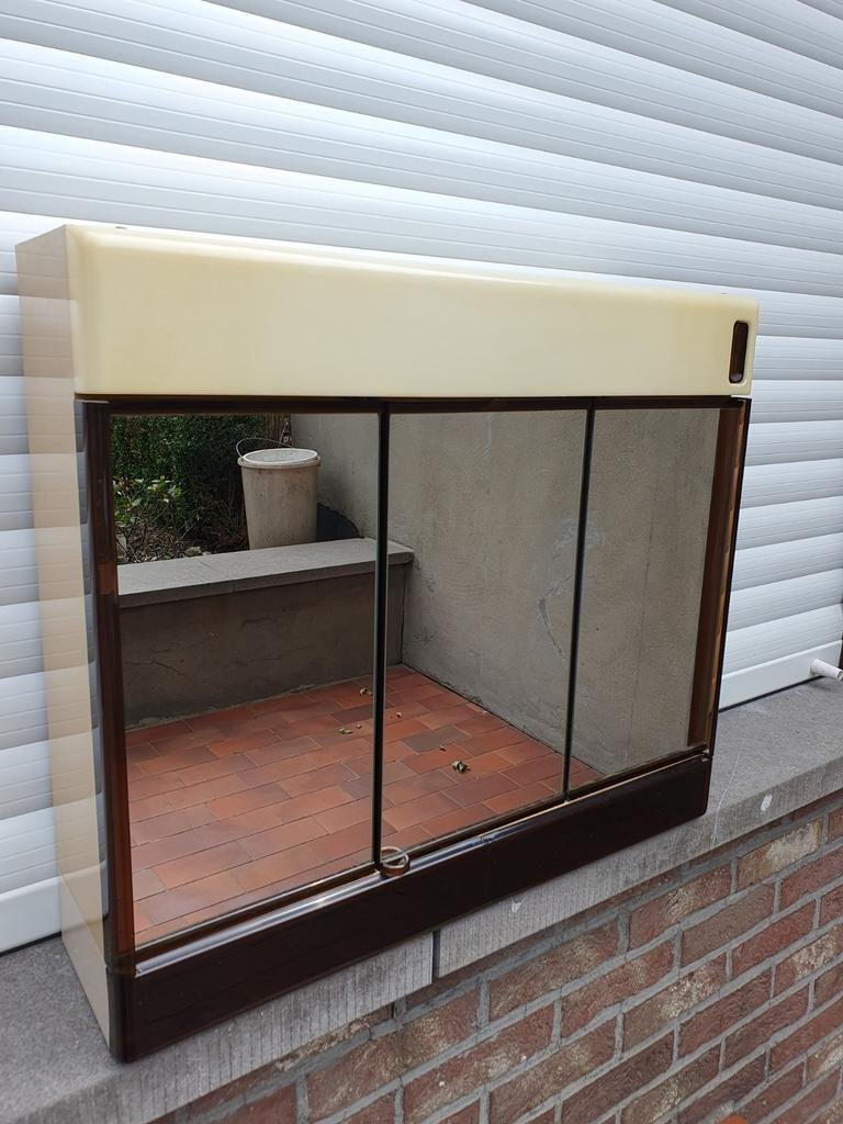 Toiletkastje 3 deurtjes met spiegel alibert, Ophalen of Verzenden, Gebruikt