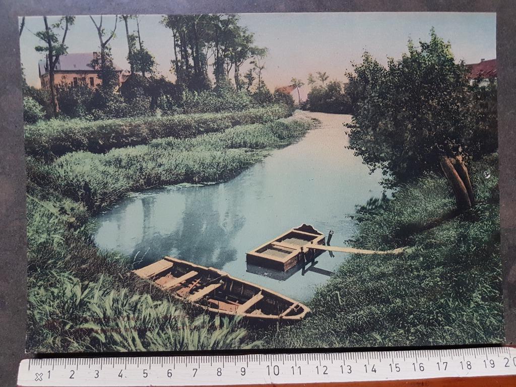 Grote postkaart Nieuwpoort De Yzer landschap, Enlèvement ou Envoi, Avant 1920, Non affranchie, Flandre Occidentale