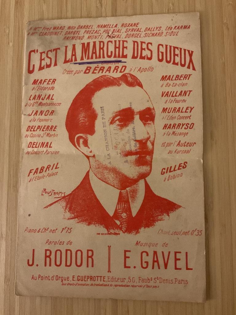 24 partitions anciennes musique et paroles, Enlèvement, Utilisé, Artiste ou Compositeur, Populaire