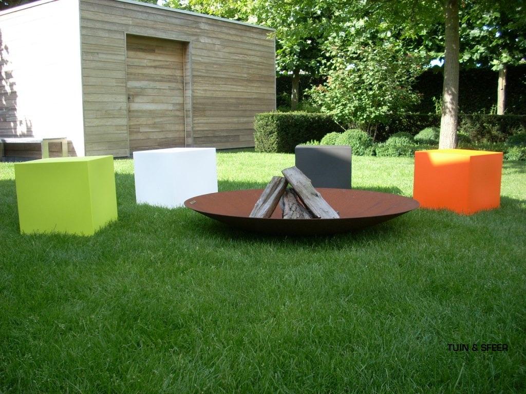 vuurschaal cortenstaal 120 cm, Tuin en Terras, Verzenden, Nieuw, Vloer, Waterbestendig