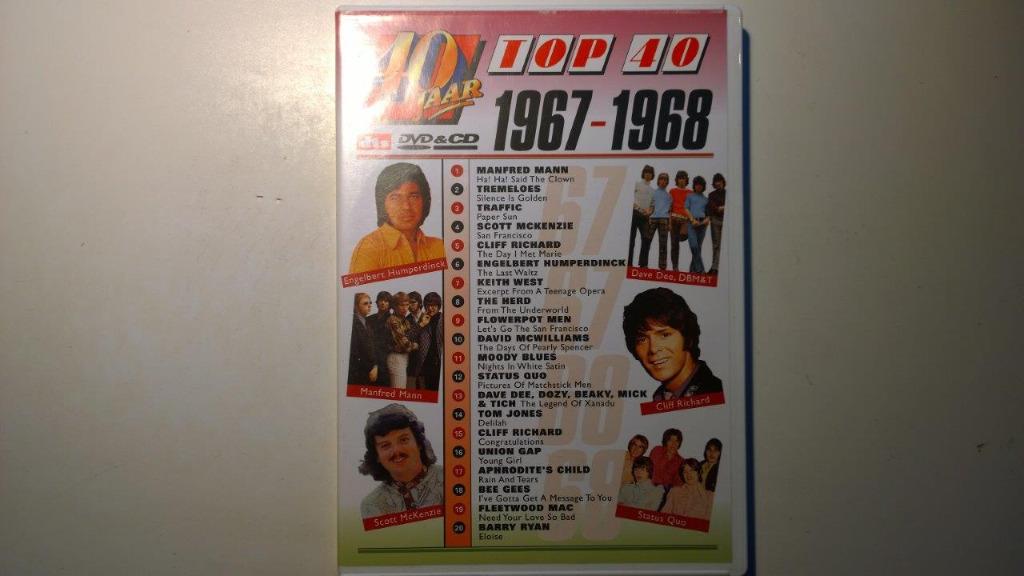 40 Jaar Top 40 1967-1968 (CD + DVD), Alle leeftijden, Verzenden, Zo goed als nieuw, Muziek en Concerten