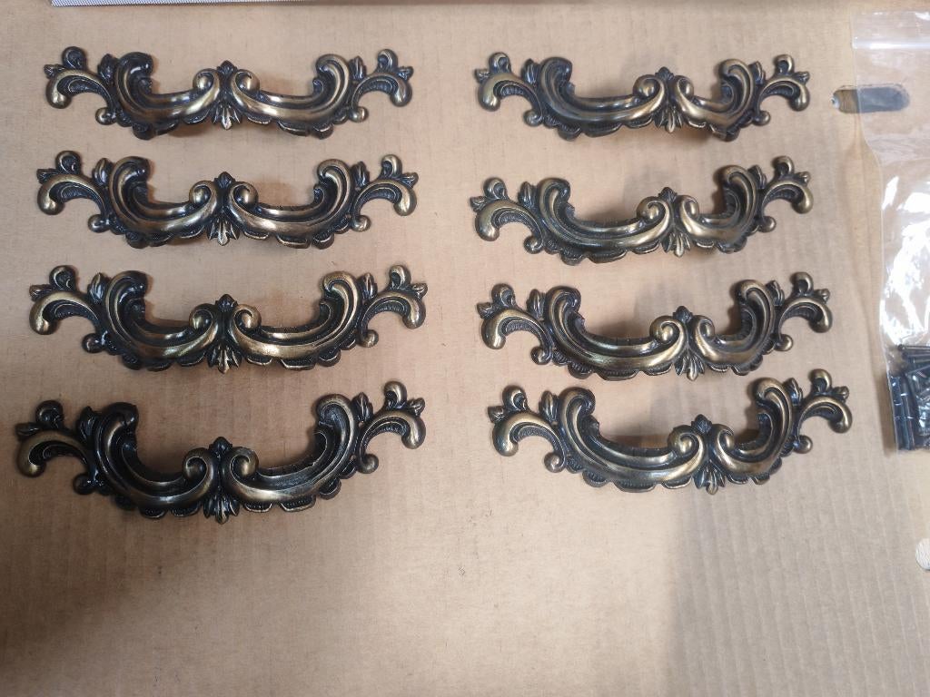 lot de 8 poignées vintage pour meuble, Enlèvement ou Envoi