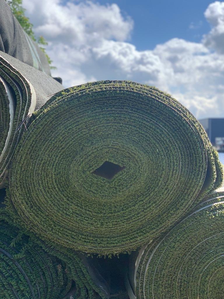 Volle Rol Hockeygras 220m2 (4m x 55m) €600,-, Tuin en Terras, Ophalen, Zo goed als nieuw, 20 m² of meer, Kunstgras