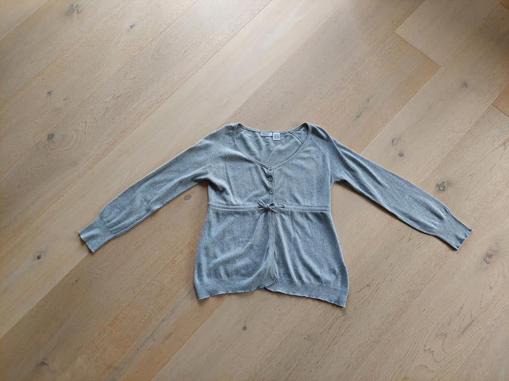 Cardigan et gilet de grossesse Redoute creation taille 38/40, Taille 38/40 (M), Gris, Enlèvement ou Envoi, Porté