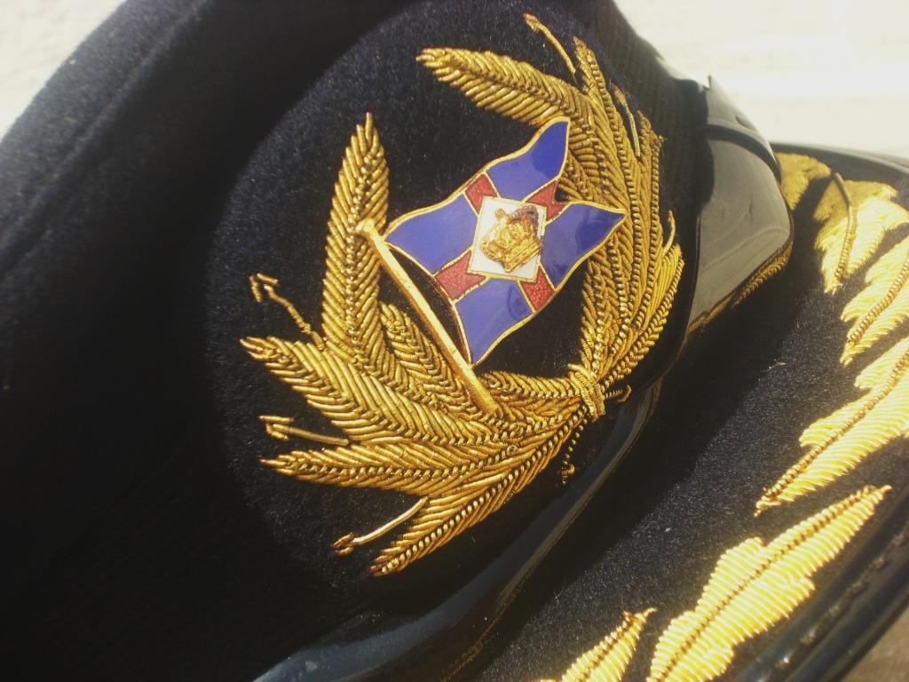 Casquette de marine en 56,5 de commandant de bord CMB, Envoi, Marine, Casque ou Béret