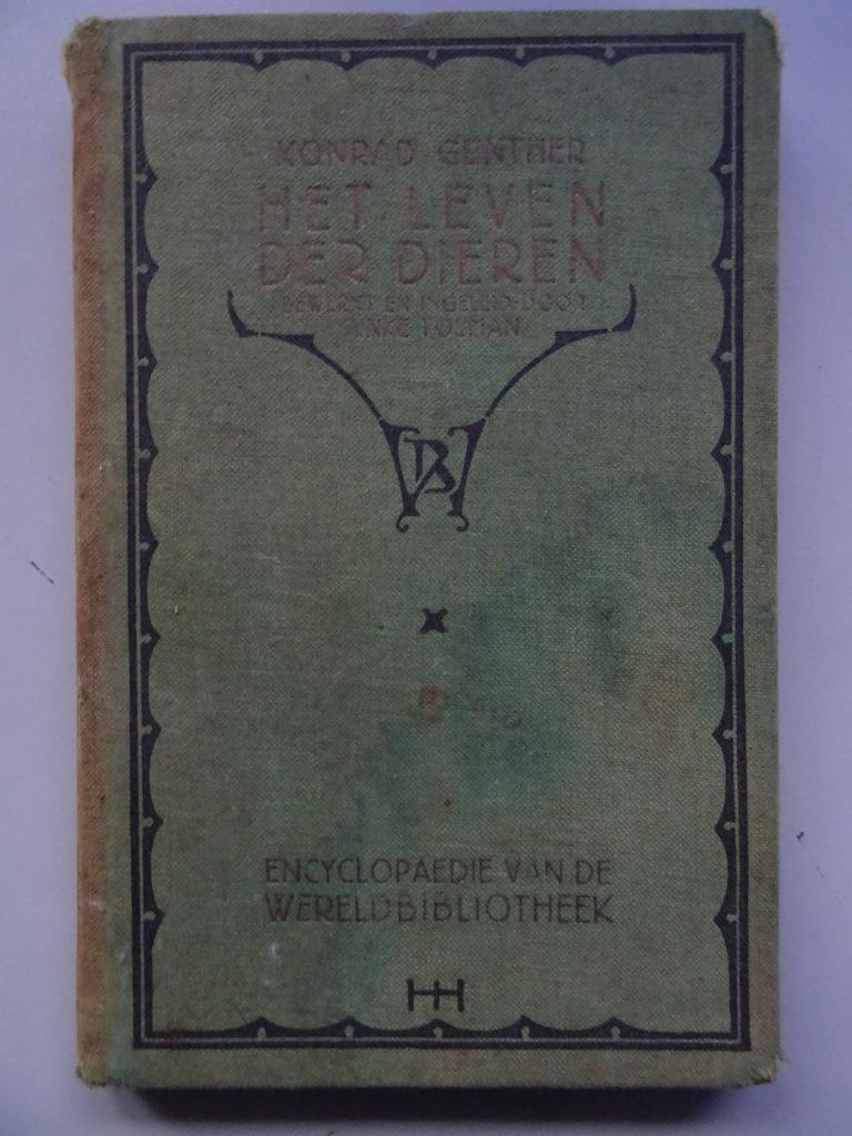 Konrad Günther LaHet leven der dieren livre ancien 1923, Enlèvement ou Envoi, Konrad Günther