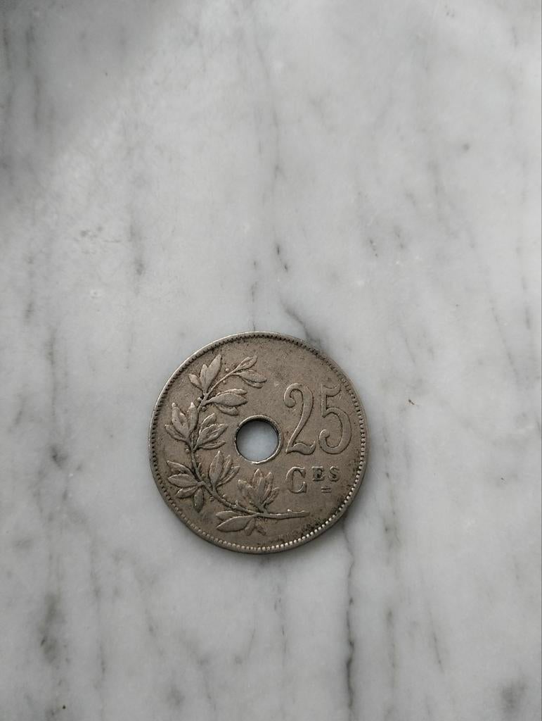 25 Cent, Royaume De Belgique, 1921, Postzegels en Munten, Munten | België, Ophalen of Verzenden