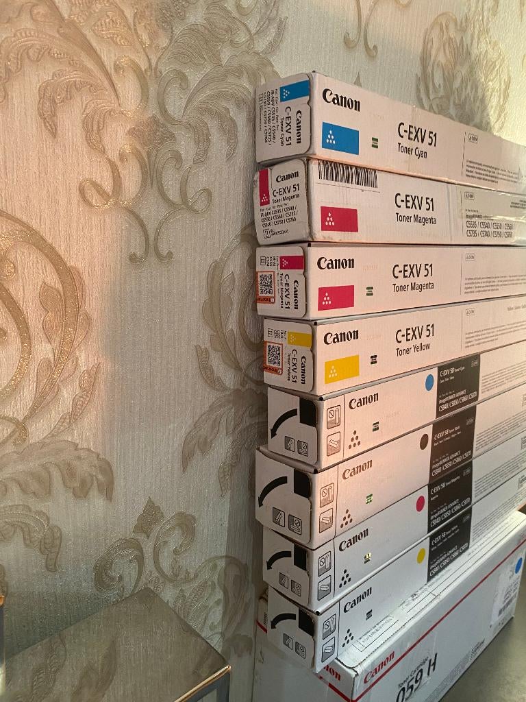 TONER CANON x4 C-EXV58+ 4x C-EXV 51 dans des boîtes scellées, Informatique & Logiciels, Enlèvement ou Envoi, Neuf, Toner, Canon