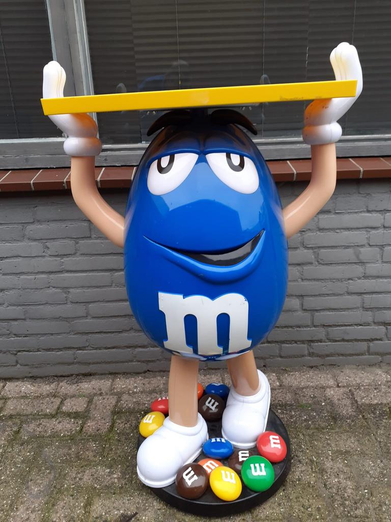 M&M reclame winkel display beeld, Ophalen, Gebruikt, Reclamebord