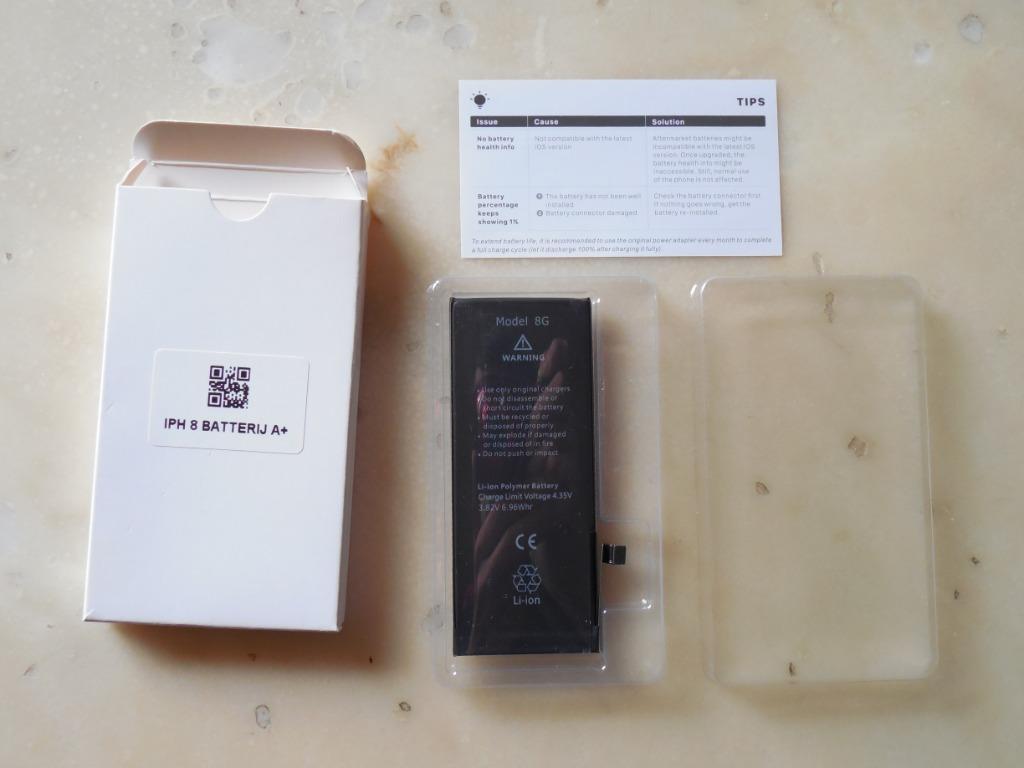 Batterij iPhone 8 A+, Ophalen, Nieuw