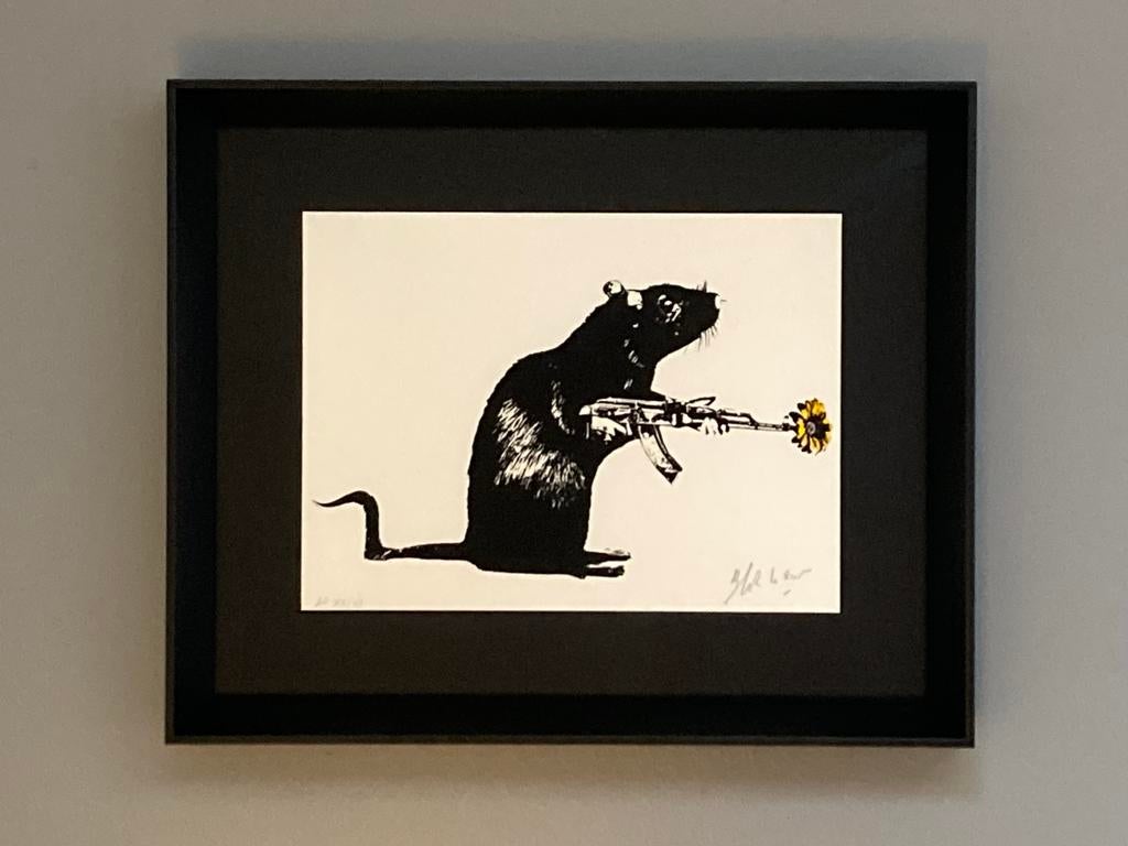 Blek Le Rat: uiterst zeldzame zeefdruk., Ophalen of Verzenden