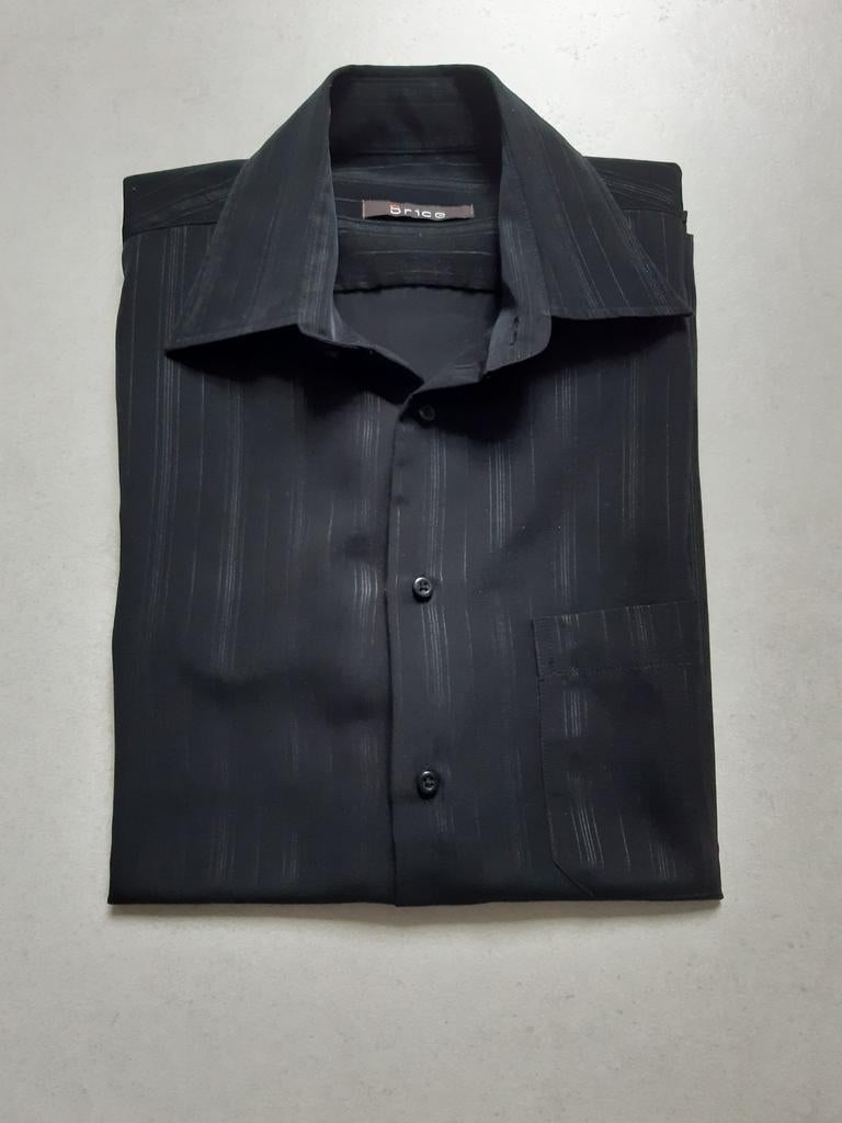Brice zwart overhemd met korte mouwen maat M, Kleding | Heren, Zwart, Zo goed als nieuw, Brice, Halswijdte 39/40 (M)