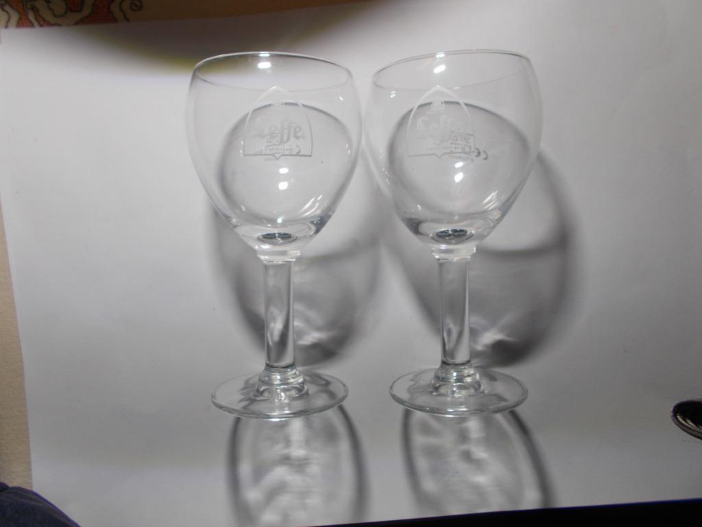 2 leffe glazen 20 cl, Ophalen of Verzenden, Nieuw, Glas of Glazen, Leffe