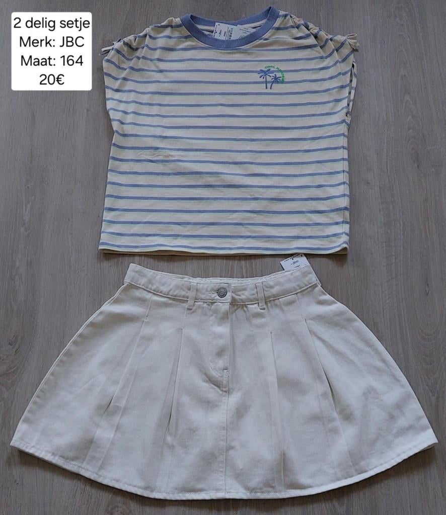 2 delig setje meisje: JBC maat 164 (NIEUW + LABEL), Kinderen en Baby's, Kinderkleding | Maat 164, Meisje, Nieuw, Ophalen of Verzenden