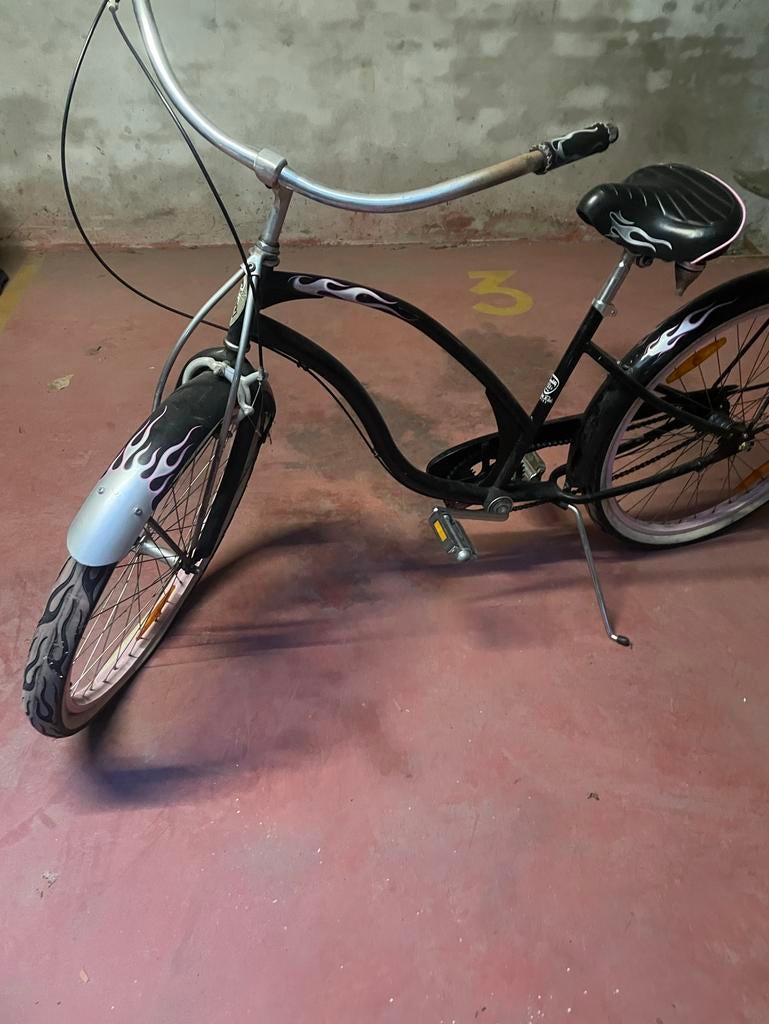 Damesfiets, Fietsen en Brommers, Fietsen | Cruisers en Lowriders, Ophalen, Lowrider, Gebruikt, Staal