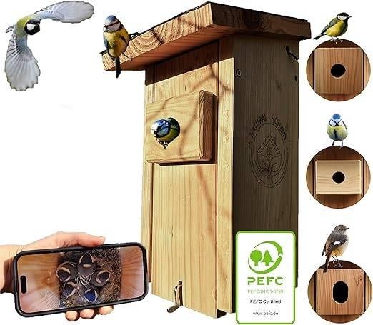 vogelhuisje met camera | GRATIS LEVERING, Jardin & Terrasse, Maisons & Bains d'oiseaux, Neuf, -, -, NATURAL HONESTY