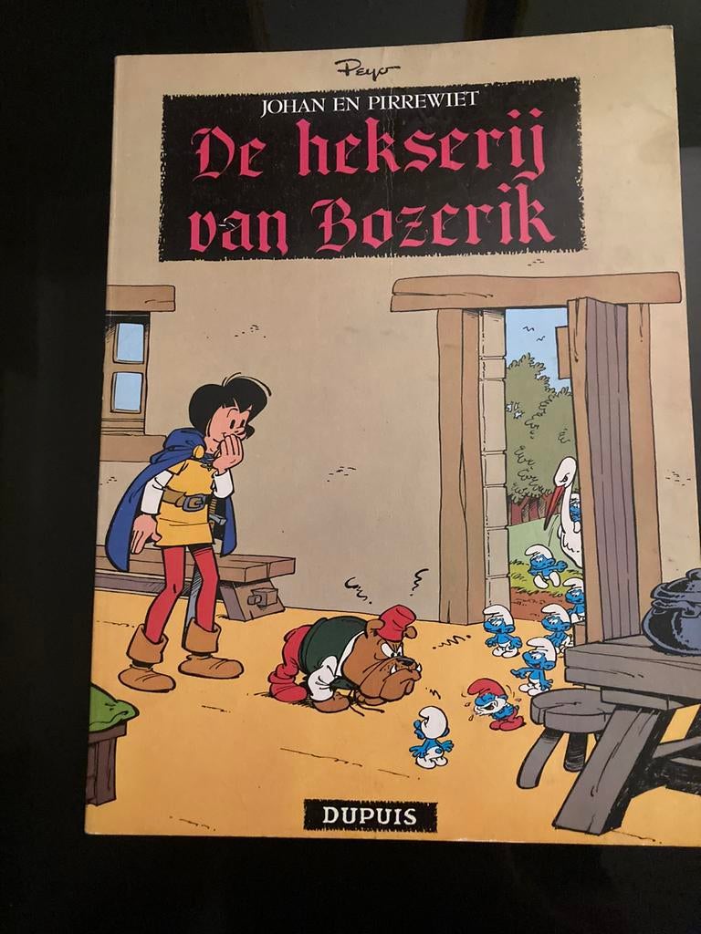 Johan en Pirrewiet nr 13 - De hekserij van bozerik - 1e druk, Peyo, Eén stripboek, Ophalen of Verzenden, Zo goed als nieuw