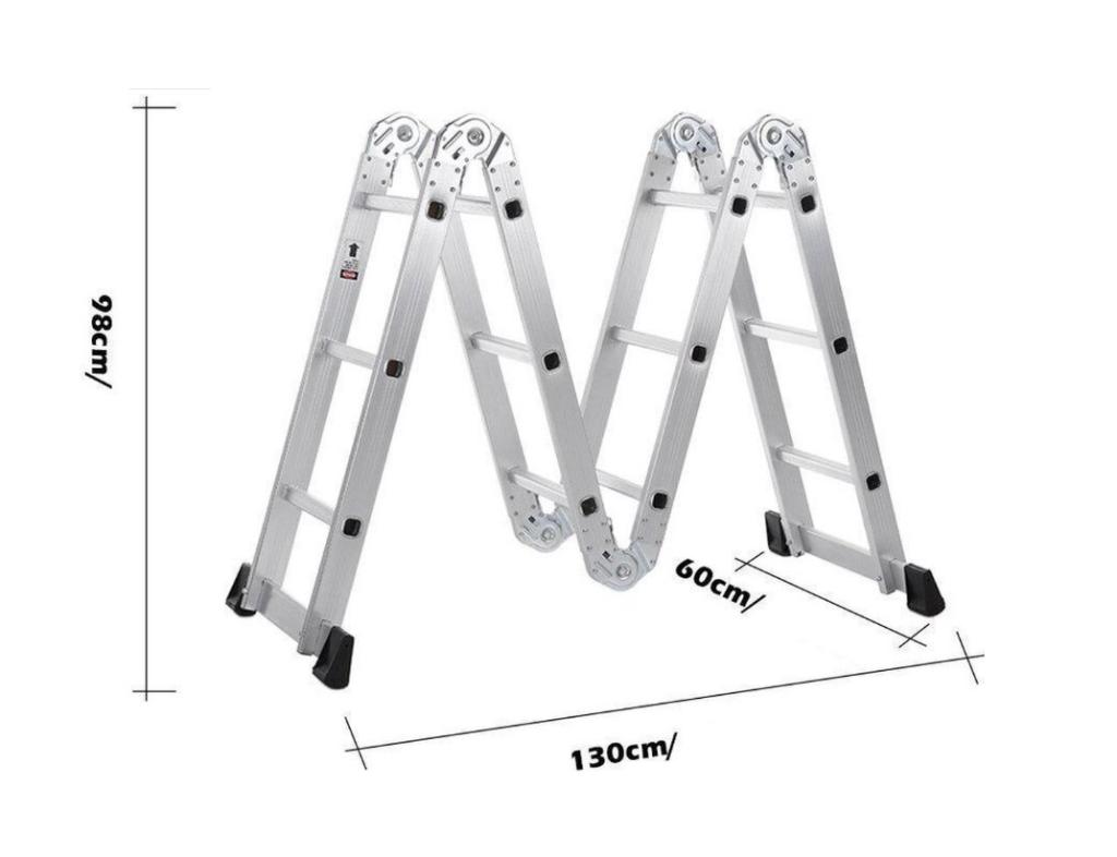 Nouvelle Echelle Pliant 4 x 5 Marches, 5.7 Mètres, Bricolage & Construction, Échelles & Escaliers, Neuf, Enlèvement ou Envoi, Pliable ou rétractable/escamotable