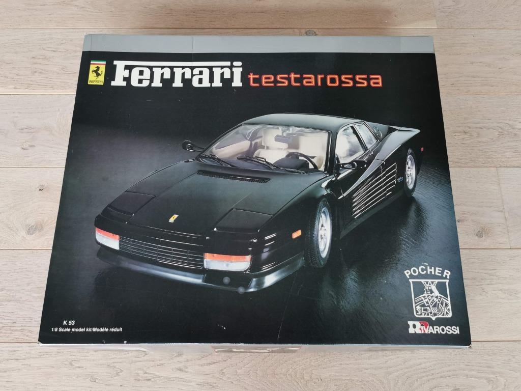 Ferrari Testarossa Pocher Rivarossi K53 1/8 ongebouwd zwart, Hobby & Loisirs créatifs, Voitures miniatures | 1:5 à 1:12, Utilisé