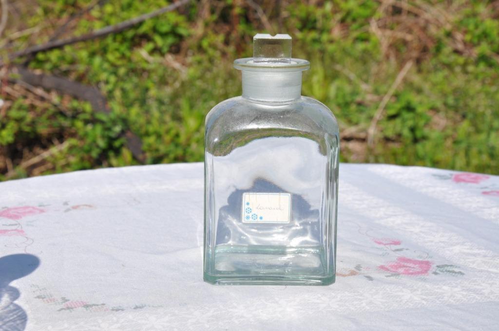 ancien flaçon de pharmacie en verre, Enlèvement ou Envoi