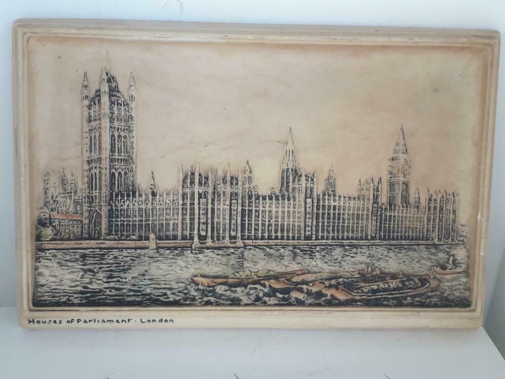 Plaquette in relief - House of Parlements - Hydrex England, Ophalen of Verzenden