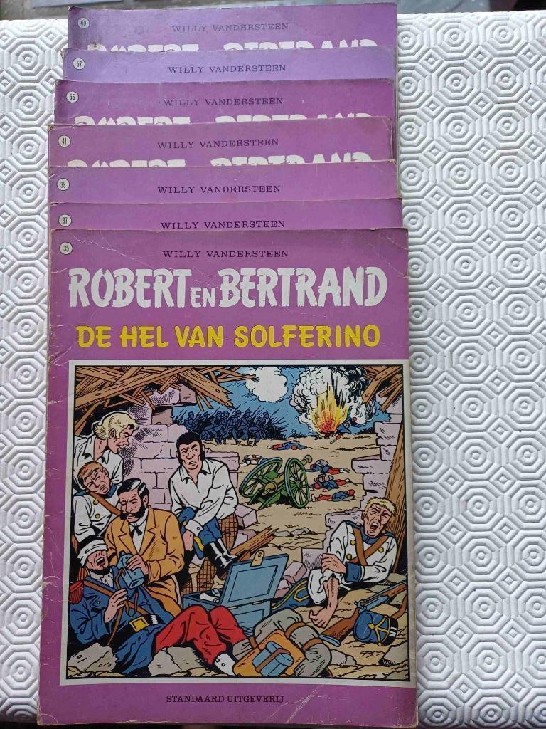 Strips ROBERT en BERTRAND, Willy Vandersteen, Meerdere stripboeken, Ophalen, Gelezen